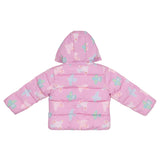 Stella McCartney Pink Jacket Hooded Multi Birds Printed