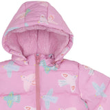 Stella McCartney Pink Jacket Hooded Multi Birds Printed