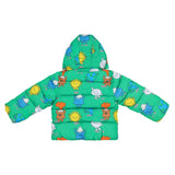 Stella McCartney Green Jacket Hooded With Multi Printed