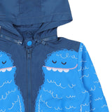 Stella McCartney Blue Jacket Hooded Monster Graphic Print