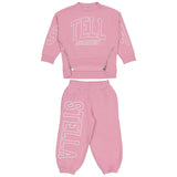 Stella McCartney Pink Tracksuit With Brand Name Print