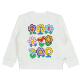 Stella McCartney White Sweatshirt Brand Name Flower Print