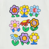 Stella McCartney White Sweatshirt Brand Name Flower Print