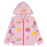 Stella McCartney Pink Jacket Hooded Multi Jelly Printed