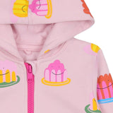 Stella McCartney Pink Jacket Hooded Multi Jelly Printed