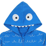 Stella McCartney Blue Jacket Hooded Monster Graphic Print