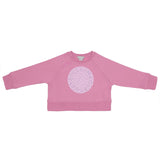 Stella McCartney Pink Sweatshirt Crop With Rubber Print