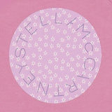 Stella McCartney Pink Sweatshirt Crop With Rubber Print