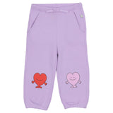 Stella McCartney Lilac Joggers With Heart Print