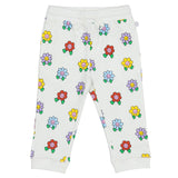 Stella McCartney White Joggers With Multi Flower Printed