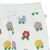 Stella McCartney White Joggers With Multi Flower Printed