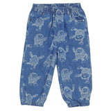 Stella McCartney Blue Joggers Denim With Multi Monster Printed