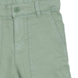 Stella McCartney Green Jeans With Brand Name Label