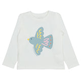 Stella McCartney White T-Shirt With Bird Print