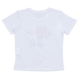 Stella McCartney White T-Shirt With Heart Flower Print
