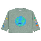 Stella McCartney Green Pullover With Earth Print