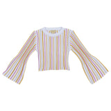 Stella McCartney Multi Crop Top Knitted With Multi Stripes