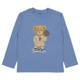 Mayoral Blue T-Shirt With Teddy Print