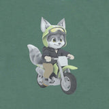 Mayoral Green T-Shirt With Animal Bike Ride