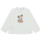 Mayoral White Dress With Animal Print Print