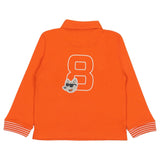 Mayoral Orange Polo T-Shirt With Animal Face