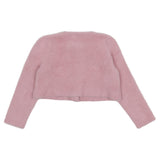Mayoral Pink Cardigan Crop With Furr