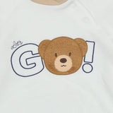 Mayoral White Sweatshirt Hooded With Teddy Face