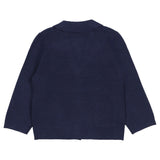 Mayoral Navy Jacket Knitted With Brand Logo