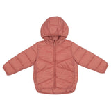 Mayoral Peach Jacket With Hooded Heart Patch Emb