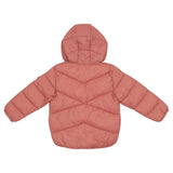 Mayoral Peach Jacket With Hooded Heart Patch Emb