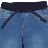 Mayoral Blue Joggers Denim With Brand Name Patch