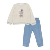 Mayoral Multicolor Sweater With Pant With Teddy