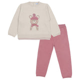 Mayoral Multicolor Tracksuit Knitted With Teddy Print