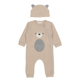 Mayoral Beige Gift Set(Playsuit Knitted With Hat)