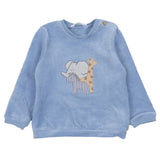 Mayoral Blue Tracksuit Velvet With Hat Lowers