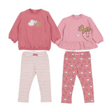 Mayoral Multicolor Sweatshirt 2Pcs Set With 2 Stripes