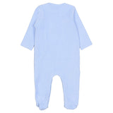 Mayoral Blue Footie Velvet 2Pcs Set With