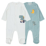 Mayoral Multicolor Footie Velvet 2Pcs Set