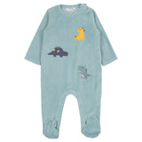 Mayoral Multicolor Footie Velvet 2Pcs Set