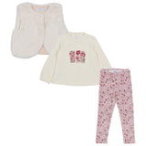 Mayoral Multicolor Shrug With T-Shirt And Leggings