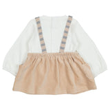 Mayoral Multicolor Dress Dungaree Style Animal Emb