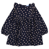 Mayoral Navy Dress With Pouch Polka Dots