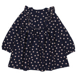 Mayoral Navy Dress With Pouch Polka Dots