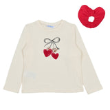 Mayoral White T-Shirt With Red Headband