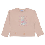 Mayoral Peach T-Shirt With Animal Print