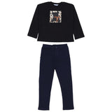 Mayoral Black T-Shirt With Teddy Paws Print