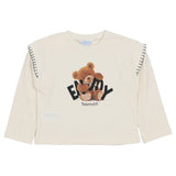 Mayoral Off White T-Shirt With Teddy Print
