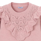 Mayoral Peach Sweater Crop With Brand Name
