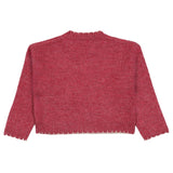 Mayoral Maroon Sweater Crop With Crown Sequence
