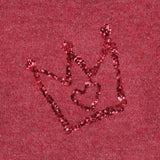 Mayoral Maroon Sweater Crop With Crown Sequence